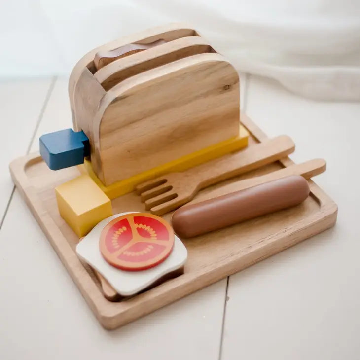 Qtoys Wooden Breakfast Set