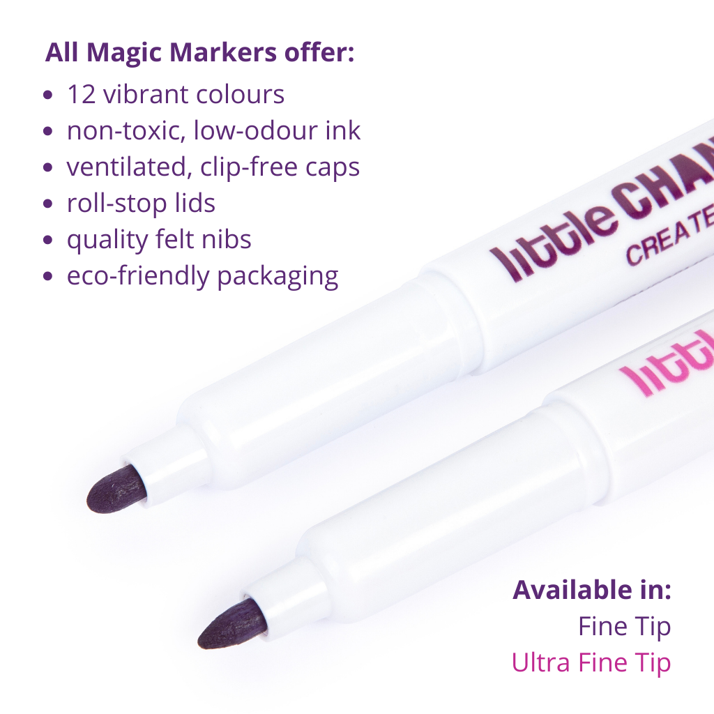 Magic Markers - Ultra Fine | Felt Tip Colouring Pens