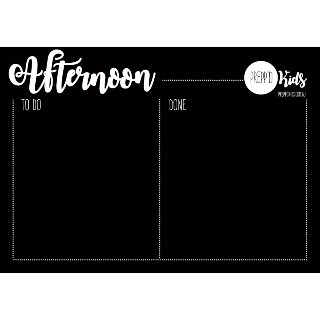 Before & After School Routine Chart (A4)