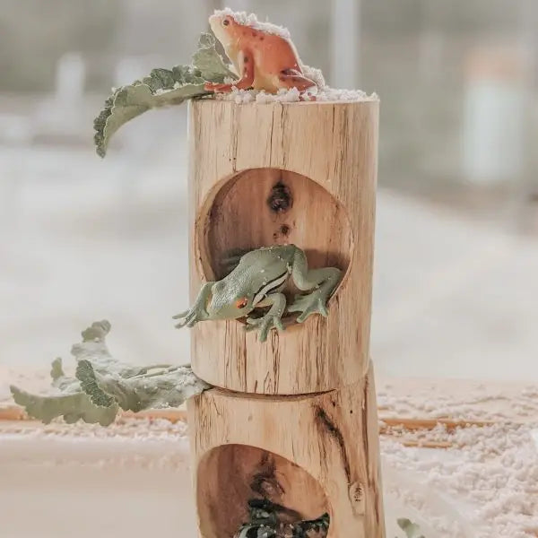 Qtoys Wooden Log Counting and Sorting Trays set of 5