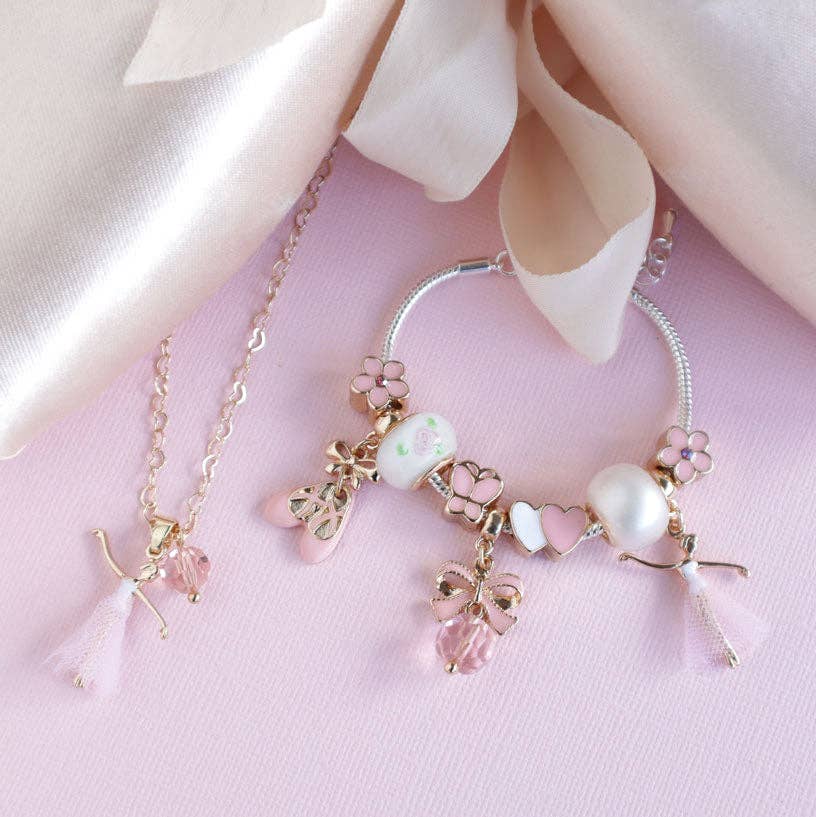 Charm Bracelet Bella Ballerina in Pink
