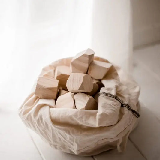 Qtoys Wooden Stacking Gems set of 50 - Jumbo