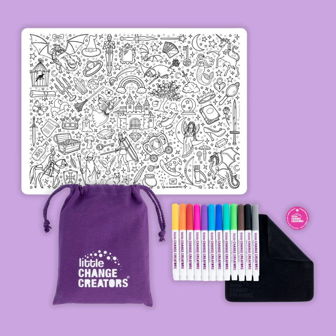 Travel Activity and Reusable Colouring Mat - SPELLBOUND