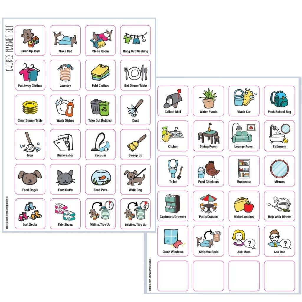 Chore Chart Set (A4)