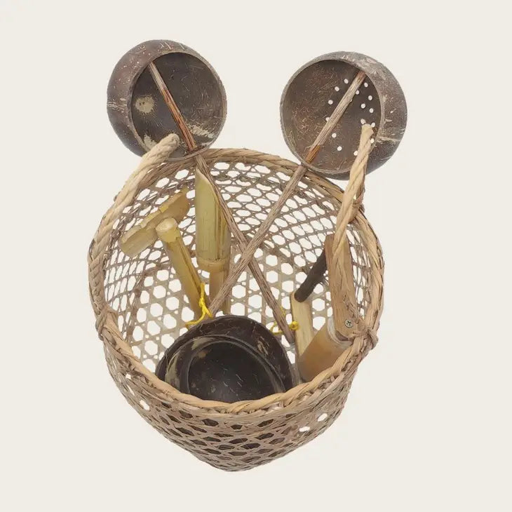 Qtoys Bamboo Beach Play Basket