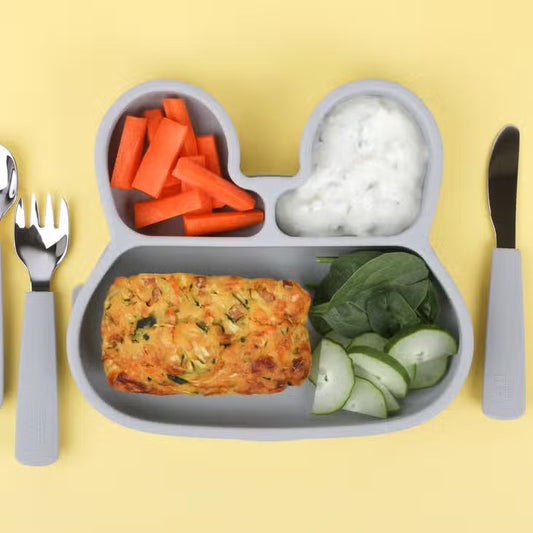 We Might Be Tiny Toddler Feedie® Cutlery Set - Grey