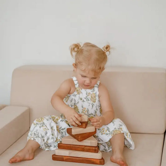 Qtoys Wooden Stacking Triangle