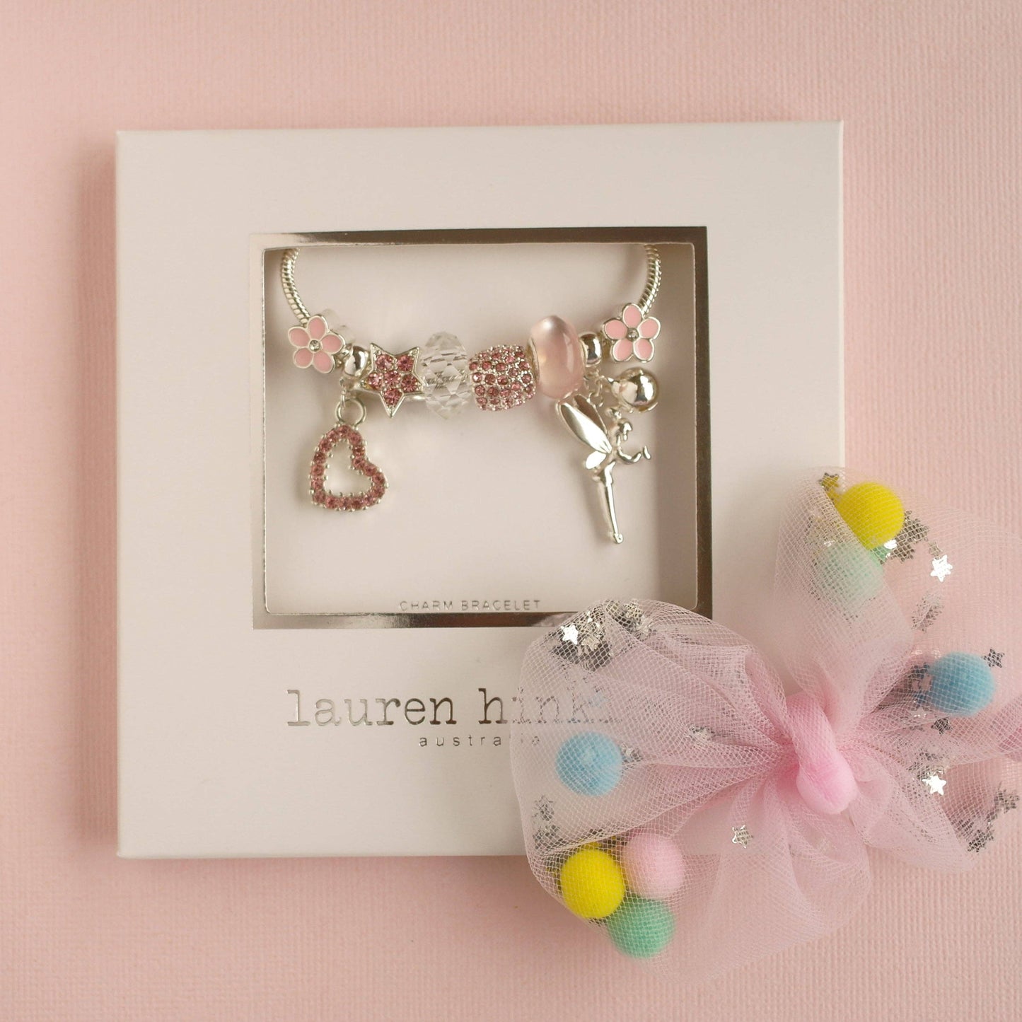 Charm Bracelet - Fairy in Pink