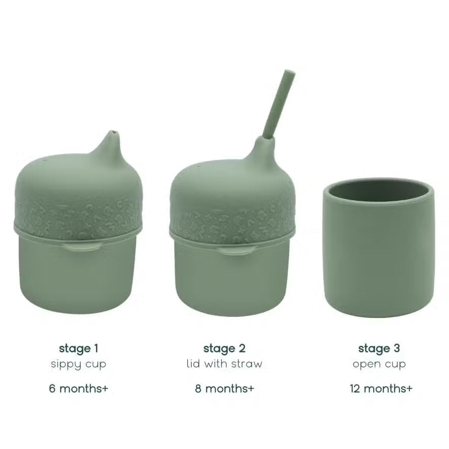 We Might Be Tiny Sippie Cup Set - Sage