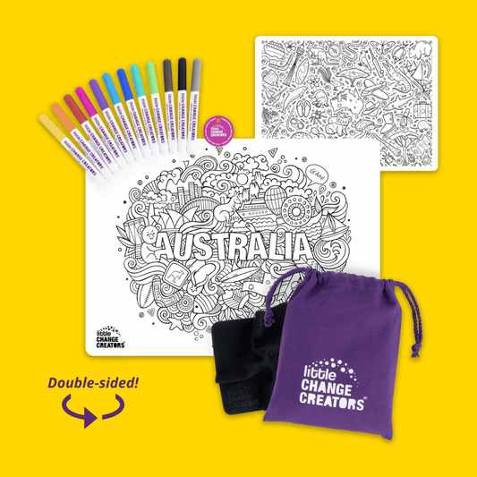 Travel Activity and Reusable Colouring Mat - AUSTRALIA
