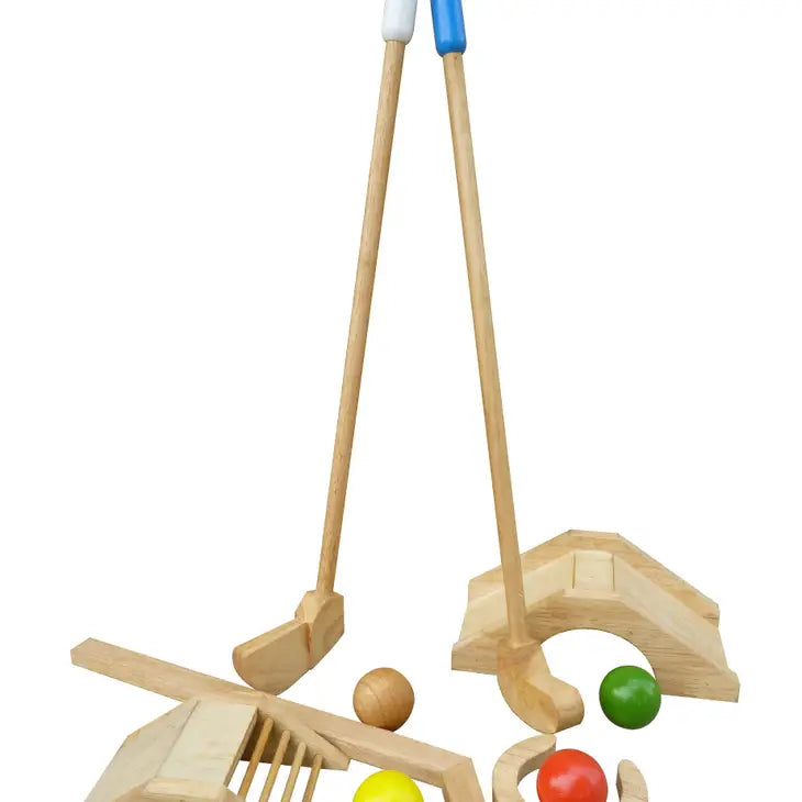 Qtoys Wooden Mini Golf Set
