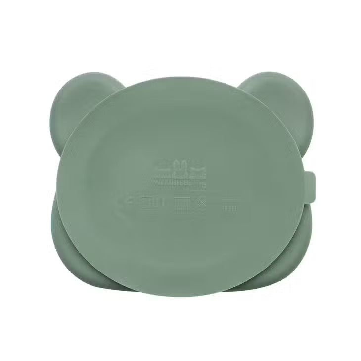 We Might Be Tiny Bear Stickie® Plate - Sage