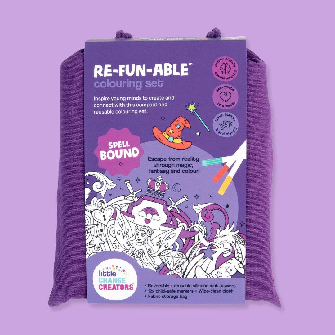 Travel Activity and Reusable Colouring Mat - SPELLBOUND