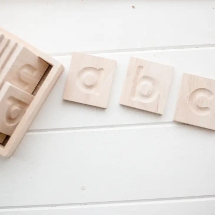 Qtoys Wooden Writing and Spelling Tiles
