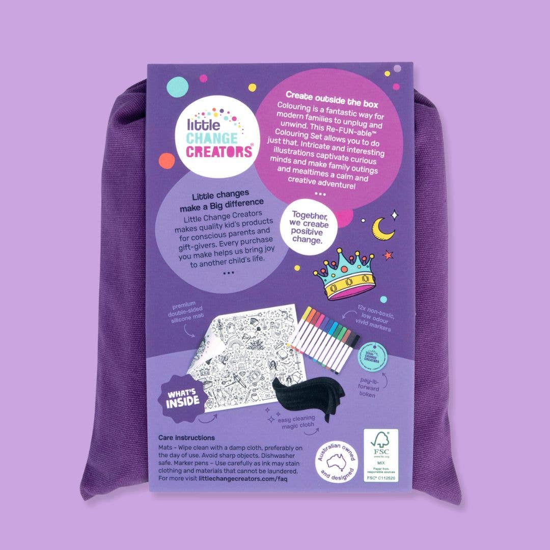 Travel Activity and Reusable Colouring Mat - SPELLBOUND