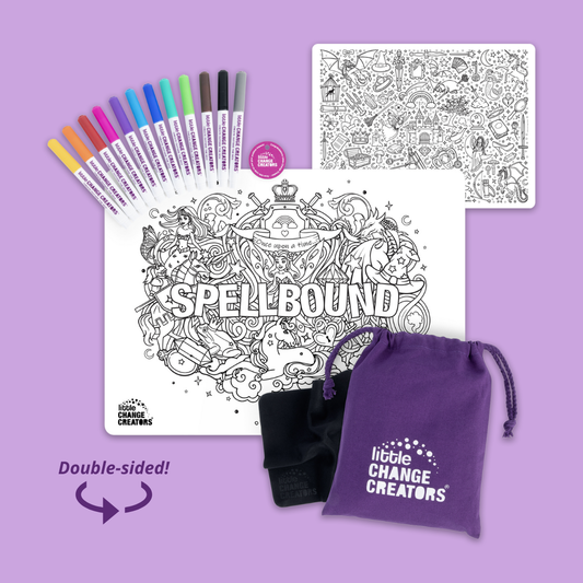 Travel Activity and Reusable Colouring Mat - SPELLBOUND