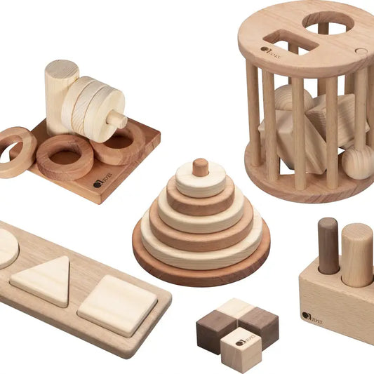 Qtoys Wooden Keepsake First Birthday Set