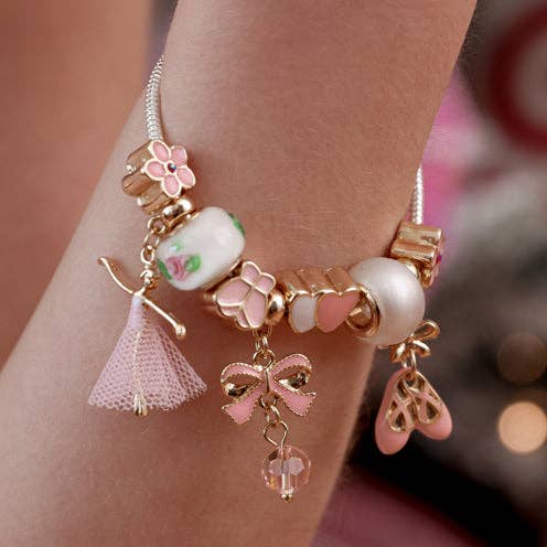 Charm Bracelet Bella Ballerina in Pink