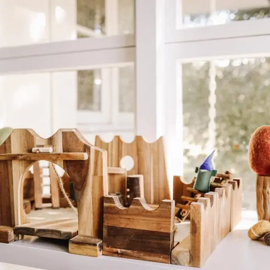 Qtoys Wooden Jumbo Castle Building Set