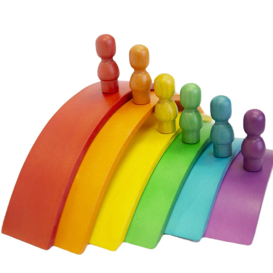 Qtoys Wooden Rainbow Arch set
