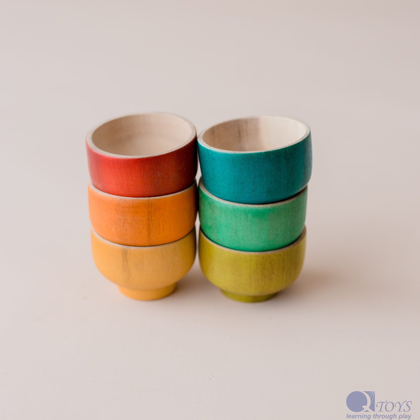 Qtoys Rainbow Sorting Bowls