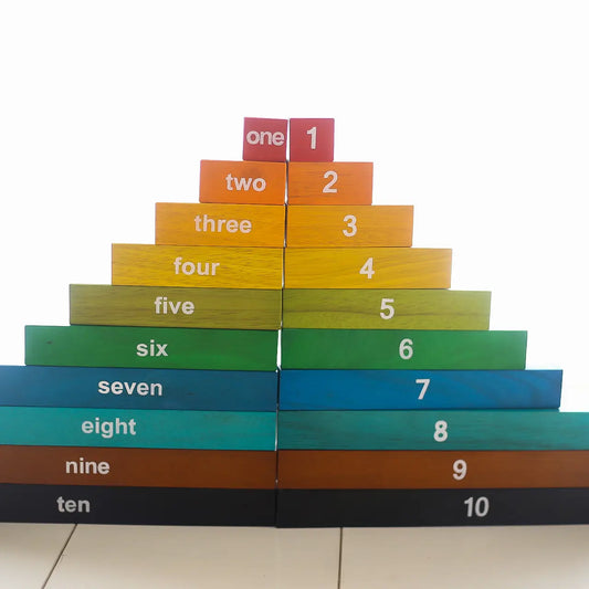 Qtoys Wooden Montessori Counting Rods