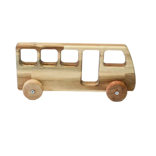 Qtoys Wooden Natural Bus