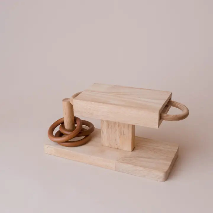 Qtoys Wooden Montesorri Ring Activity
