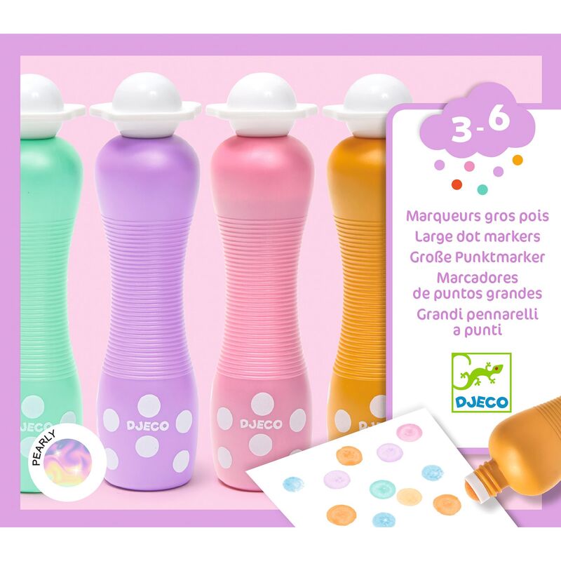 4 Pearl-effect Foam Markers