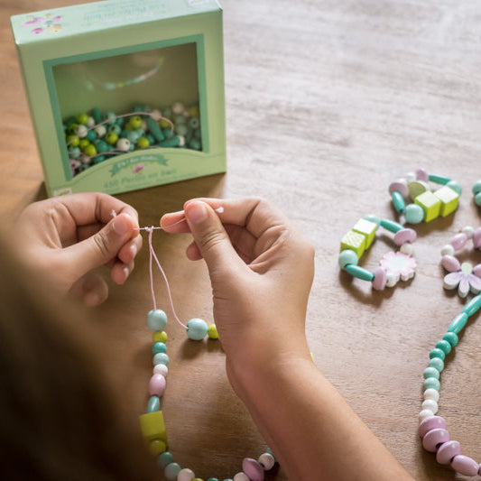 Wooden Beads - Leaves and Flowers