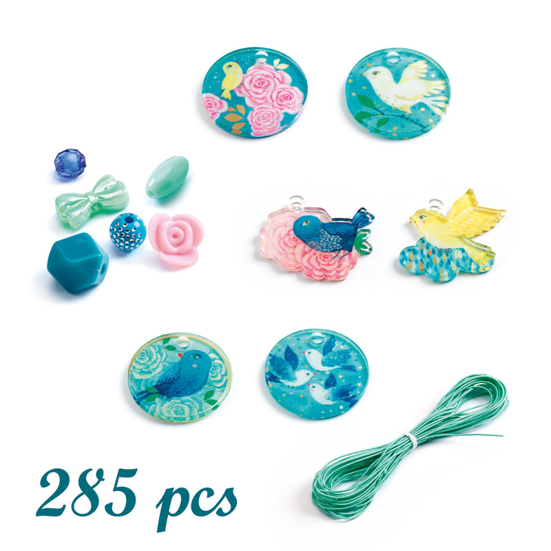 Wooden Beads - Bird Fancy Beads