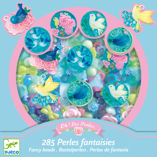 Wooden Beads - Bird Fancy Beads