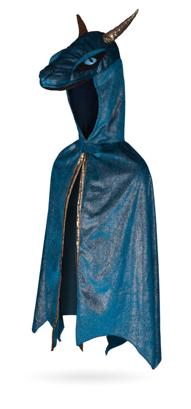 Teal & Gold Starry Night Dragon - Size 5-6 - Great Pretenders Costume