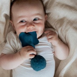 Natruba Rattle Elephant - Blue