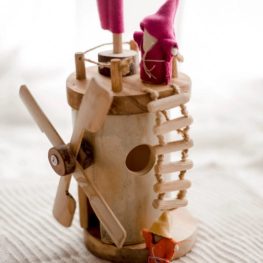 Qtoys Wooden Windmill