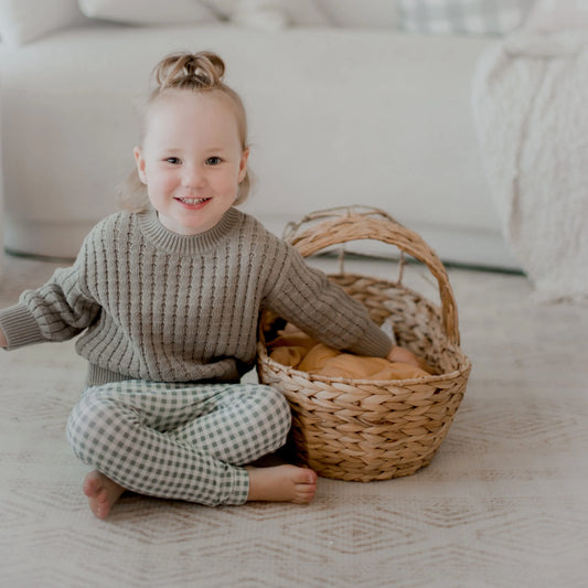 Qtoys Jute Doll Basket