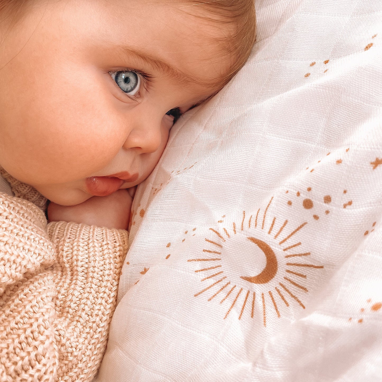 Organic Muslin Wrap Swaddle - Constellation