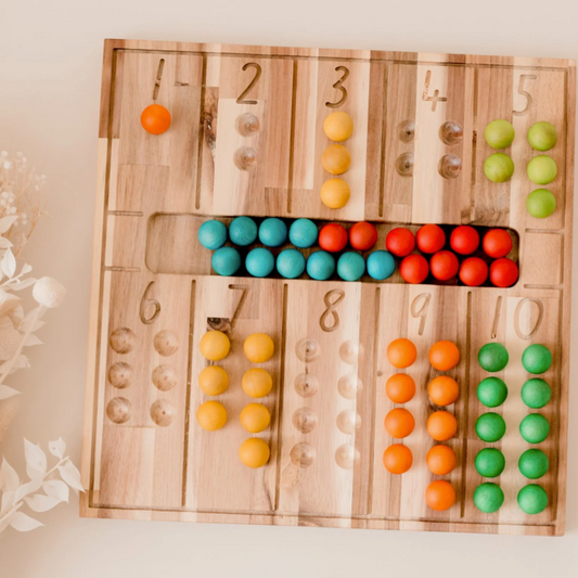 Qtoys Wooden Natural Counting Board