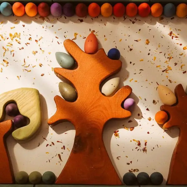 Qtoys Coloured Wooden Trees