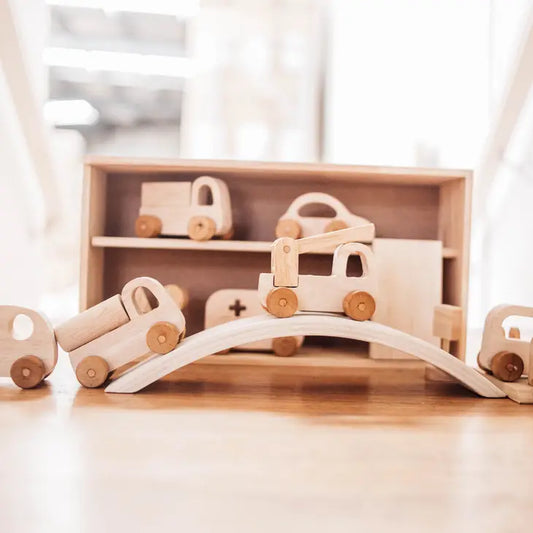 Qtoys Wooden Vehicle Play set