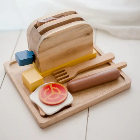 Qtoys Wooden Breakfast Set