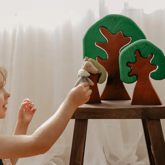 Qtoys Coloured Wooden Trees