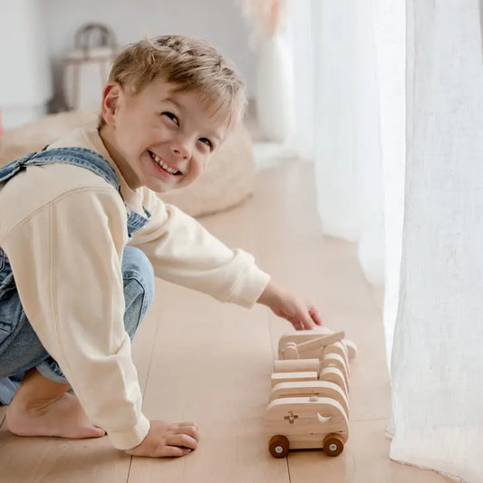 Qtoys Wooden Vehicle Play set