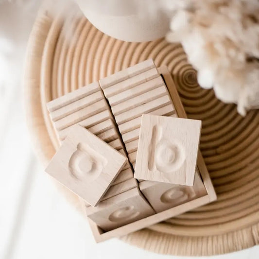 Qtoys Wooden Writing and Spelling Tiles