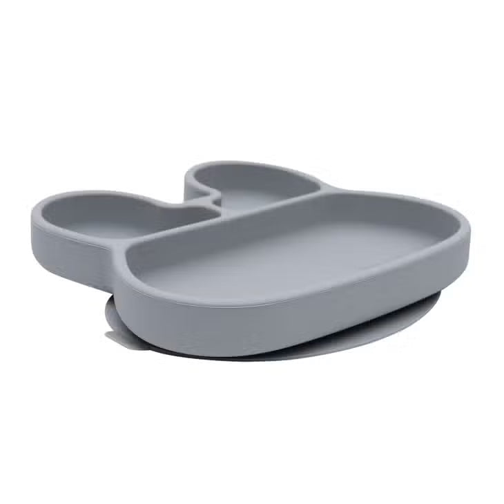 We Might Be Tiny Bunny Stickie® Plate - Grey