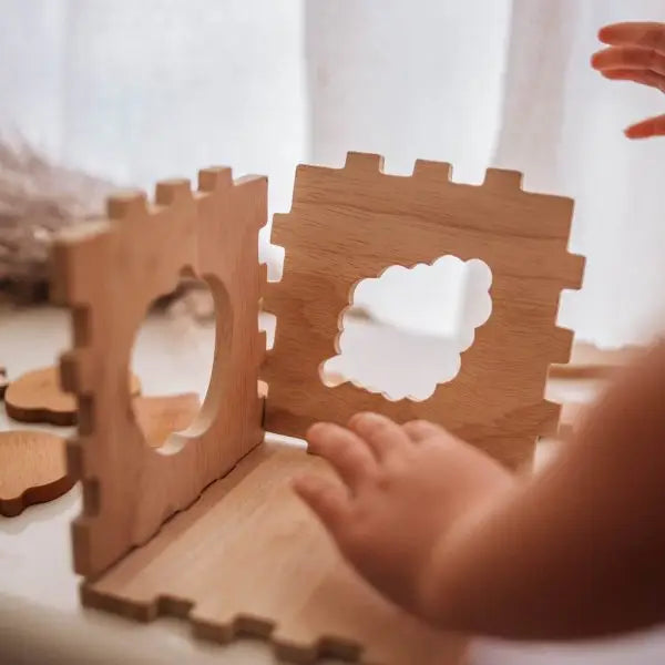 Qtoys Wooden Fruit Puzzle Box