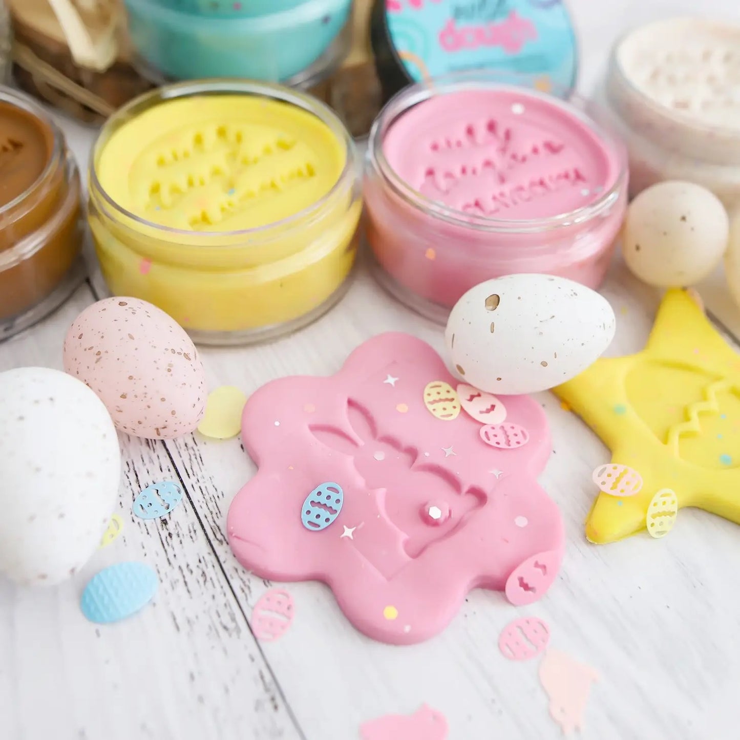Wild Dough Sunshine Yellow Playdough - Glitter 280g