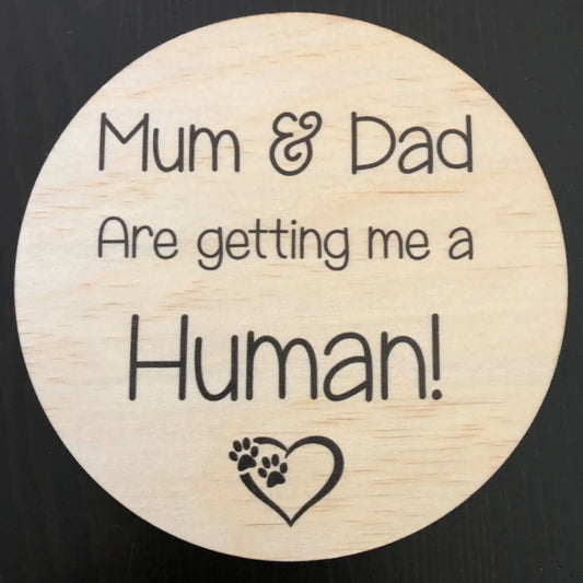 Pregnancy Announcement Disc - Pet