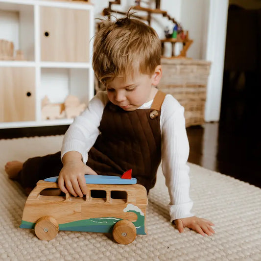Qtoys Wooden Surfing Van
